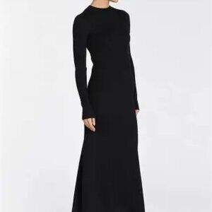 Dissh DONNA BLACK LONG SLEEVE MIDI DRESS